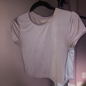 Lavender crop top from Silence + Noise